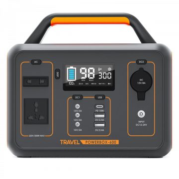Volt Polska TRAVEL POWERBOX OPTI 600 portatīvā elektrostacija