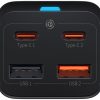 Настольное зарядное устройство Baseus GaN 3 Pro CCGP040101 65 Вт 2x USB-A 2x USB-C PD 3.0 QC 4.0