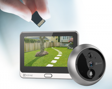 EZVIZ DP2C viedā video durvju actiņa ar 32 GB microSD karti (CS DP2C)