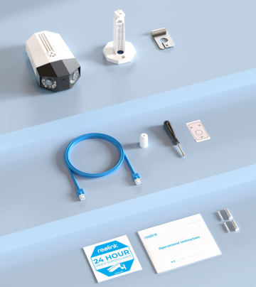 Reolink DUO uzlādējama bezvadu IP kamera ar dubulto objektīvu WiFi