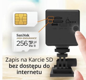 IP kamera Orllo Mini Wireless GSM 4G LTE ORLLO W8 PRO SIM kamera