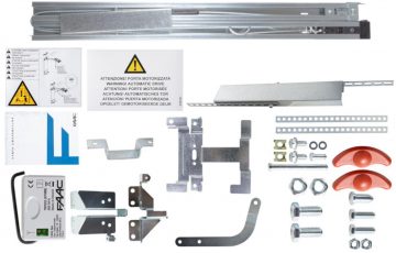 FAAC D1000 garažo vartų komplektas su 3 m dvigubu kevlaro takeliu