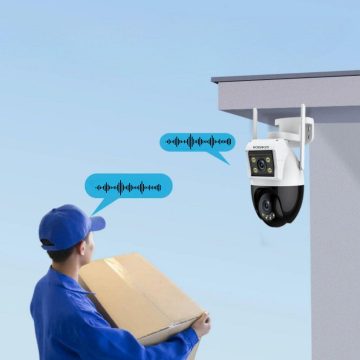 EasyCam āra 4MP (2MP + 2MP) 4x tālummaiņas WiFi PTZ kamera Tuya EC-4PTZ8DL