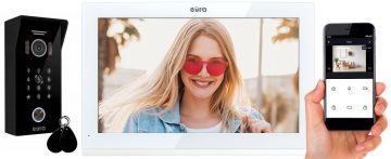 EURA VDP-99C5 WIDEOFON TELEFONS balts, WiFi, RFID, TUYA