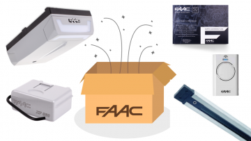 Комплект гаражных ворот FAAC D700HS с 3-метровой двойной кевларовой направляющей