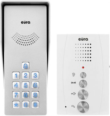 EURA ADP-38A3 ENTRA interkoms balts