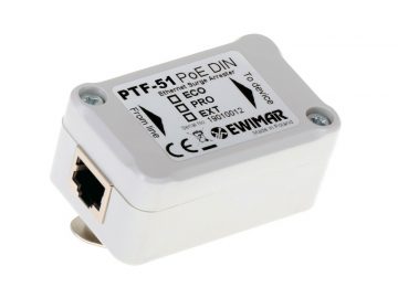 LAN aizsargierīce PRO sērija DIN sliedēm EWIMAR PTF-51-PRO/PoE/DIN