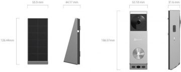 Ezviz EP3x Pro video durvju zvans, bezvadu ar akumulatoru, alternatīva domofonam (CS EP3x)