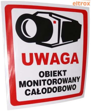 MONITORĒTA OBJEKTA LABELE 10x10 8332