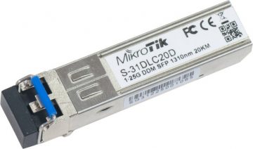 MIKROTIK S-31DLC20D 1.25G SM 20km 1310nm SFP MODULS