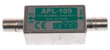 Antenas pastiprinātājs APL-109e 27/29 dB ekranēts