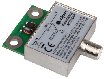 ekranēts antenas pastiprinātājs 24 dB