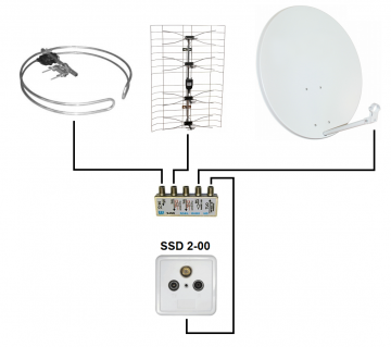 SSD2-00 RTV/SAT TERMINĀLA LIGZDA