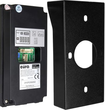 EURA VDP-98C5 ВИДЕОДОМОФН черный, wi-fi, Туя EURA VDP-98C5 ВИДЕОДОМОФН черный, wi-fi, Туя