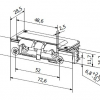 HARTTE XS12U-C elektriskais aizbīdnis XS sērija (R5) 12V standarta ar ieskrūvējamu aizbīdni