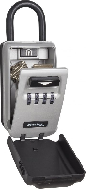 Atslēgu kaste ar iespēju piekārt un kombināciju ar apgaismojumu Master Lock 5424EURD