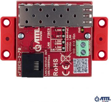 Медиаконвертер ATTE xFIBER-2-70 Gigabit Ethernet (PoE OUT)