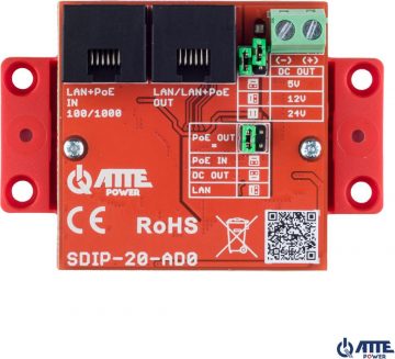 SDIP-20-AD0 PoE sprieguma samazināšanas adapteris ATTE