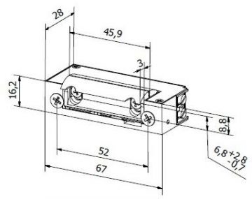 HARTTE XSHD12RM 12V līdzstrāvas reversējošais ugunsdrošais elektriskais durvju aizbīdnis ar uzraudzību HARTTE XSHD12RM 12V līdzstrāvas reversējošais ugunsdrošais elektriskais durvju aizbīdnis ar uzraudzību