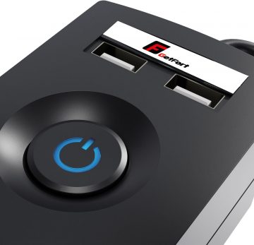 Getfort Power Strip 5P 1,5 m must USB