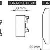 SATEL BE WAVE lodveida stiprinājums āra kustības detektoram - pelēks BRACKET E-5 GY ABAX2