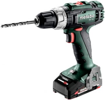 Akumulatora urbjmašīna/mikroplūsma Metabo BS 18 L komplekts 3x2Ah lādētājs