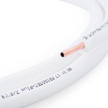 Медная труба с отводом 1/4 окружности 50 м Tivento Flex