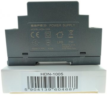 IMPULSA BAROŠANAS AVOTS DIN SLIEDĒM ESPE HDN-1005 5V/10W/2A