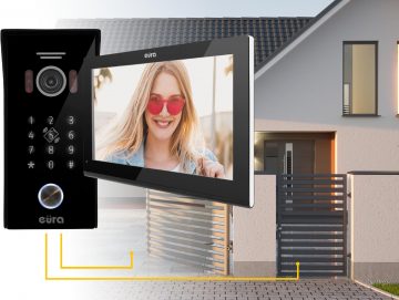 EURA VDP-99C5 VIDEODOMOFON melns, WiFi, RFID, TUYA