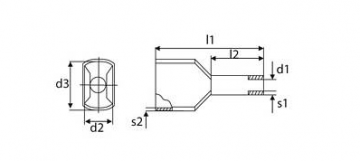 0.5mm2 DUID-2x0.5-8BI BALTĀ IZOLĒTA RŪVIŅA (100 gab.)