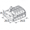 LOCK CONNECTOR 0,2-4,0mm2 PC-235 5POWER (1 gab.)