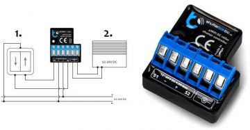 Rullo slēģu vadības modulis shutterboxdc v2 Blebox