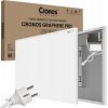 Infraraudonųjų spindulių šildymo plokštė CRONOS Graphene PRO CGP-700TWP Balta