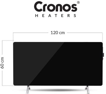 Infrared heating panel CRONOS Synthelith GLASS CRG-720TWP black Infrared heating panel CRONOS Synthelith GLASS CRG-720TWP black