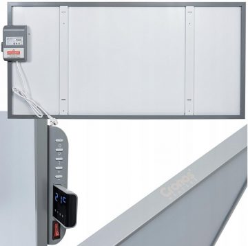 Infraraudonųjų spindulių šildymo plokštė CRONOS Synthelith PRO CRP-770TWP Pilna pilka