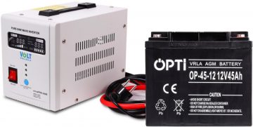 Avarinio maitinimo komplektas 45Ah 500W