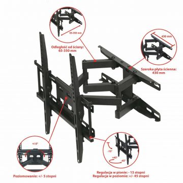 Настенное крепление для телевизора LED/LCD ART 23-65 UX150 Настенное крепление для телевизора LED/LCD ART 23-65 UX150