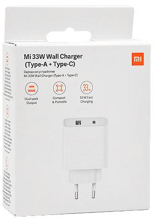 „Xiaomi Mi 33W“ USB sieninis įkroviklis (A tipas + C tipas)
