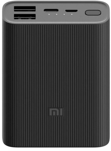 Внешний аккумулятор Xiaomi Mi Power Bank 3 10000 мАч Ультракомпактный Внешний аккумулятор Xiaomi Mi Power Bank 3 10000 мАч Ультракомпактный