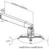 Projector mount 2in1 ceiling/wall mount SPA-P01B Spacetronik
