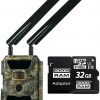 GPS 4.0CG Meža kamera + GOODRAM CL10 32GB microSD atmiņas karte
