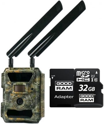 GPS 4.0CG Meža kamera + GOODRAM CL10 32GB microSD atmiņas karte