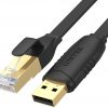 Unitek Y-SP02001B RJ-45 ja USB-A konsooli kaabel 1,8 m