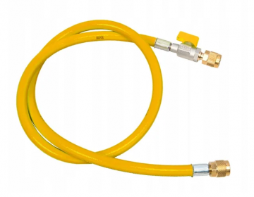 Servisa šļūtene ar noslēgvārstu REFCO CA-CL-60-Y (150 cm / 1/4" x 1/4")