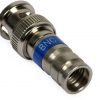 Straight BNC 6 MASTER compression connector for RG-6 cable