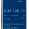 KOMUTĀCIJAS REŽĪMA BAROŠANAS AVOTS DIN RAIL MEAN WELL NDR-120-48 48V/120W/2.5A