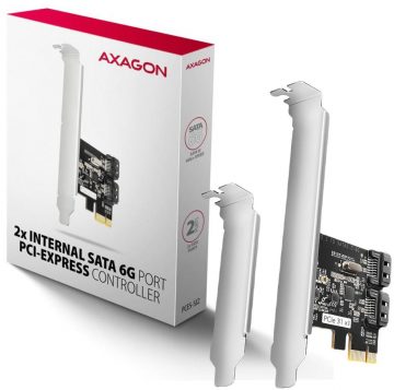Axagon PCES-SJ2 PCIe kontroller 2x sisemine SATA port