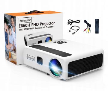 Zenwire e660h Android 9.0 Full HD 24000lm projektors Zenwire e660h Android 9.0 Full HD 24000lm projektors
