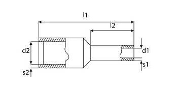 Izolēta uzmava 1.5mm2 DUI-1.5-10CR RED (100gab)