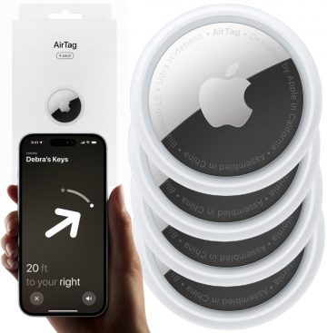 Apple AirTag GPS lokators (4 gab.)
